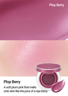 JUNG SAEM MOOL close-up of cushion texture shows smooth blendable finish