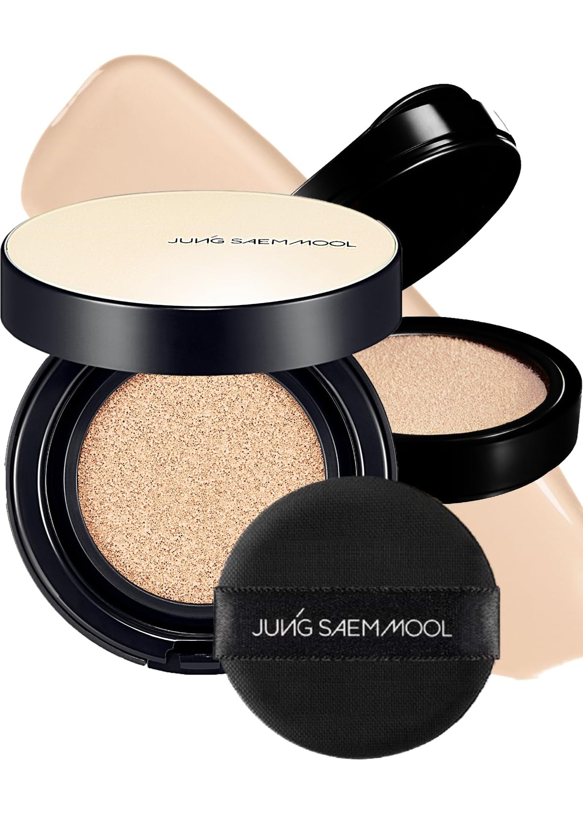 JUNG SAEM MOOL compact front view showing elegant packaging and portability benefit
