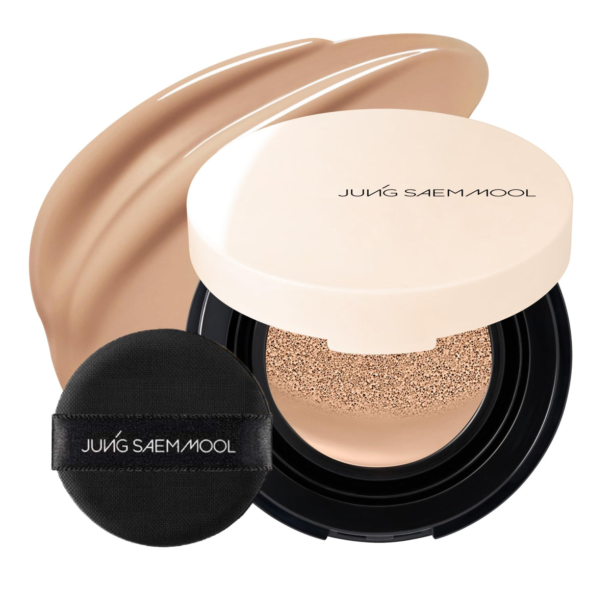 JUNG SAEM MOOL compact front view showing sleek packaging and portability