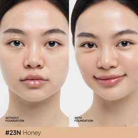 JUNG SAEM MOOL open compact with puff demonstrating easy application benefit