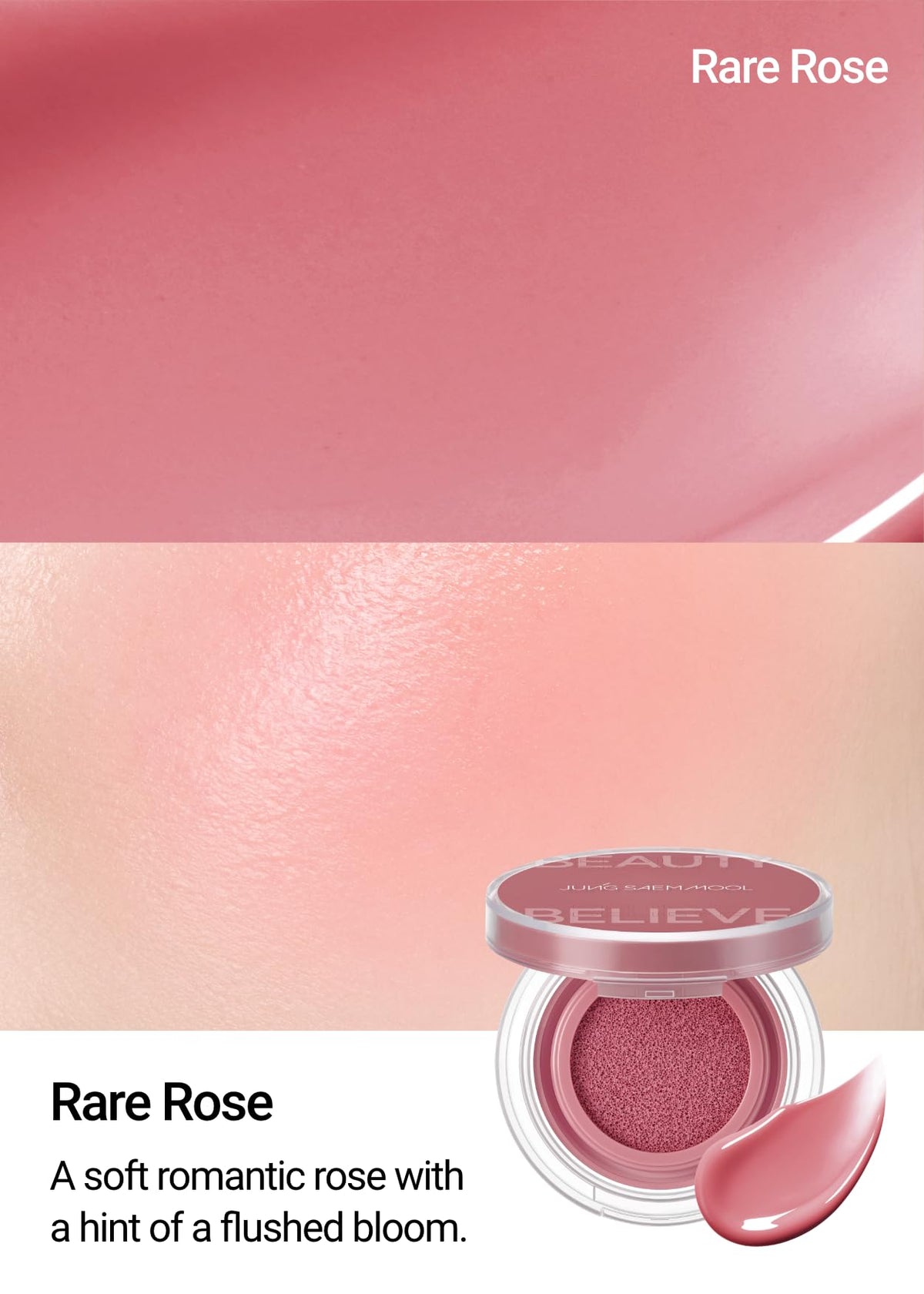 JUNG SAEM MOOL close-up of cushion texture showing smooth, blendable formula