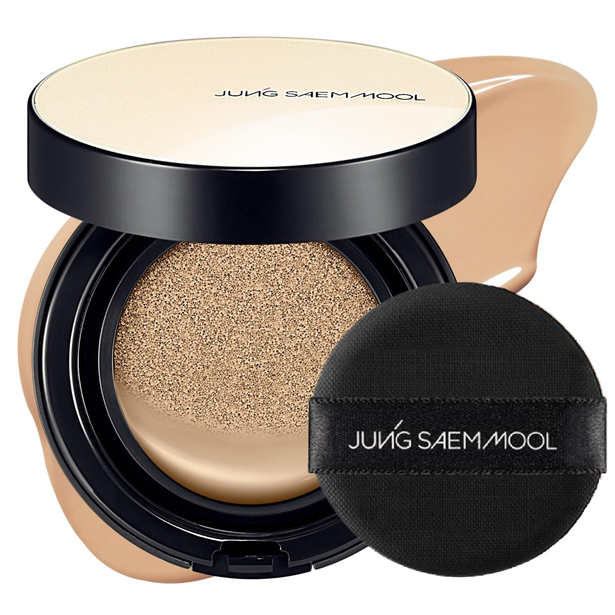 JUNG SAEM MOOL front packaging showing compact and shade label advantage