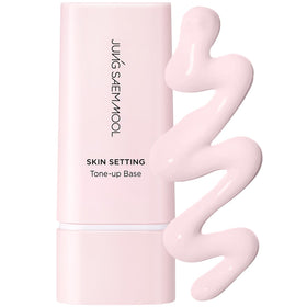 JUNG SAEM MOOL front packaging showing elegant pink primer bottle and label for instant radiance