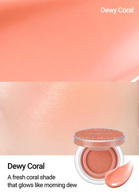 JUNG SAEM MOOL puff close-up showing rubycell texture for even application
