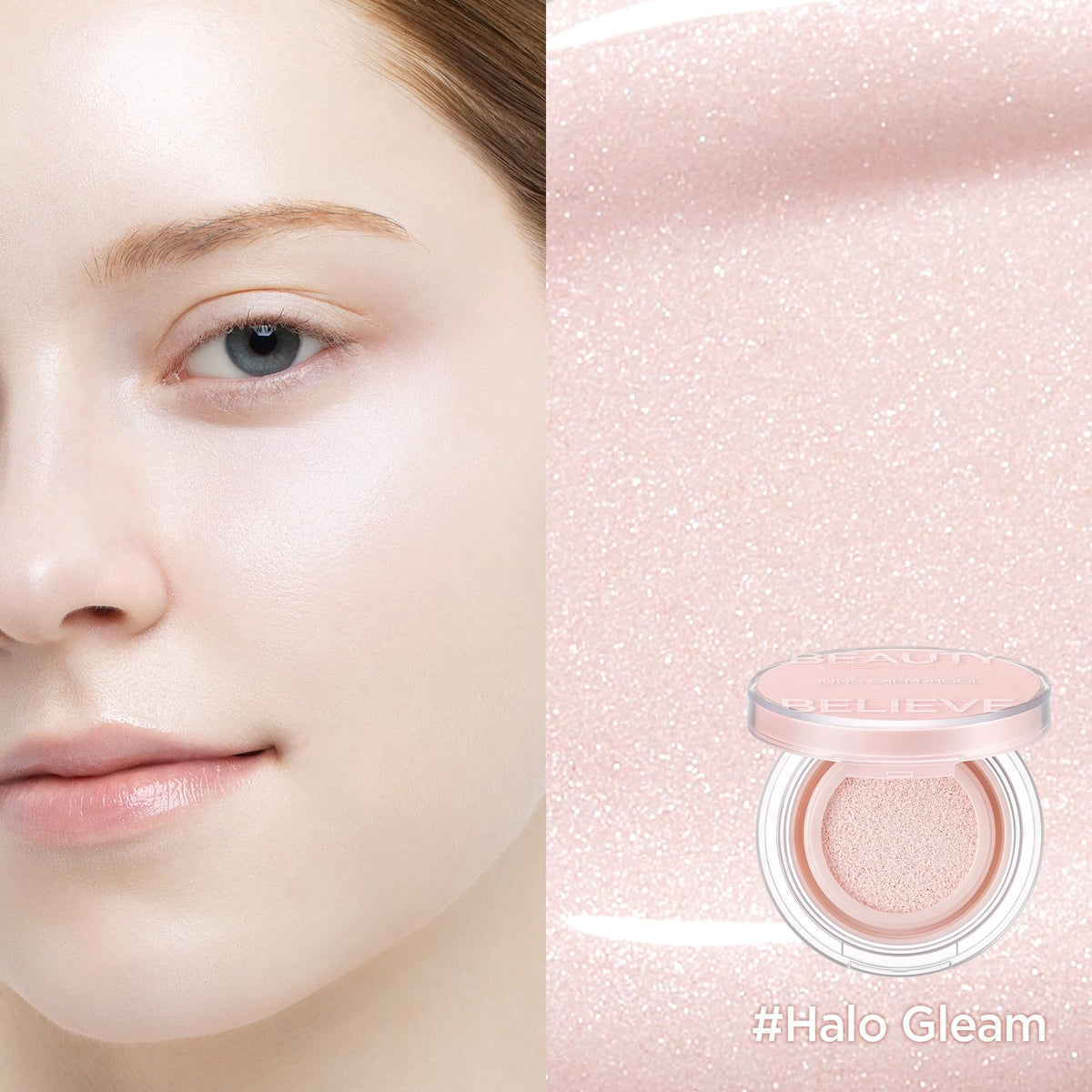 JUNG SAEM MOOL rubycell puff detail for precise, even highlighter placement