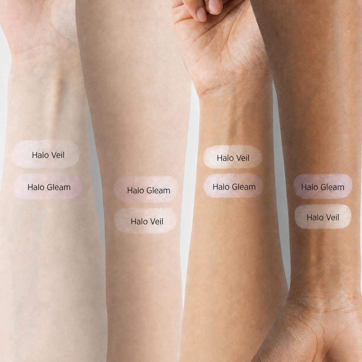 JUNG SAEM MOOL texture swipe showing fine pearl pigments and smooth finish