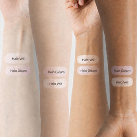 JUNG SAEM MOOL texture swipe showing fine pearl pigments and smooth finish
