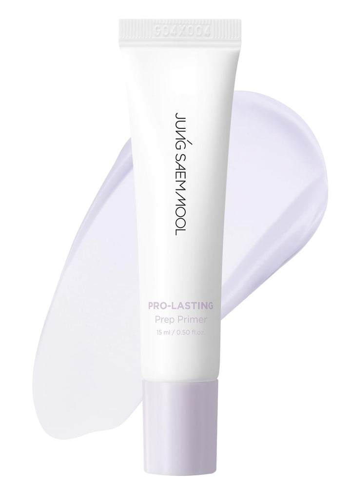 JUNG SAEM MOOL front packaging showing product name and compact bottle benefit longer-lasting makeup