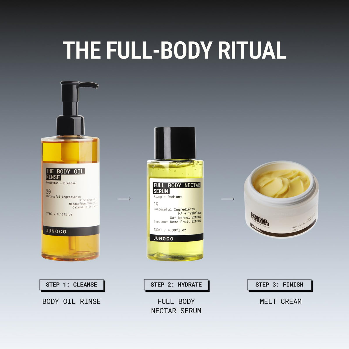 JUNO & Co. on bathroom shelf lifestyle shot for daily routine ease