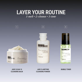 JUNO & Co. Clean10 refill pictured in bathroom setting showing routine-friendly use
