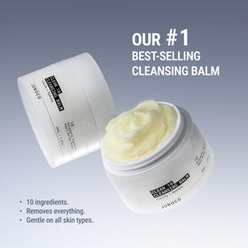 JUNO & Co. emulsified balm turning milky with water showing easy rinse and residue-free benefit