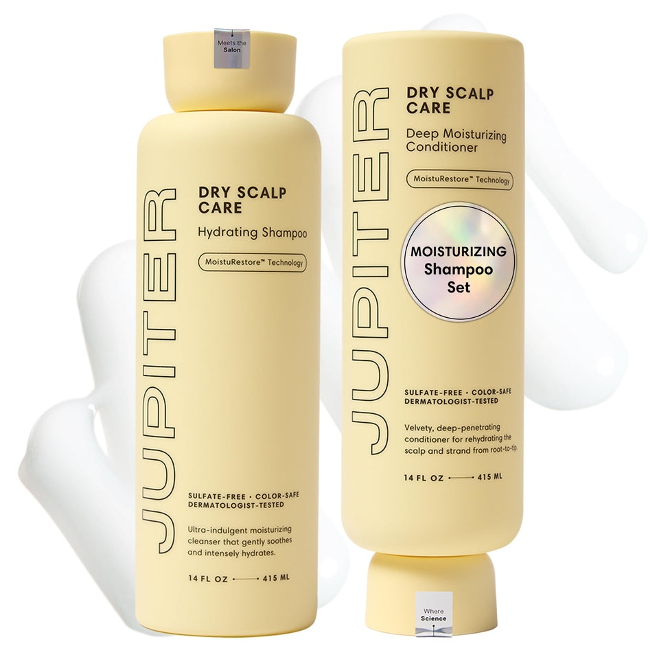 Jupiter front packaging set showing both 14 fl oz bottles and clean design benefit clarity
