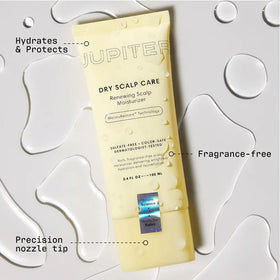 Jupiter product applied to scalp demonstrating targeted hydration and comfort
