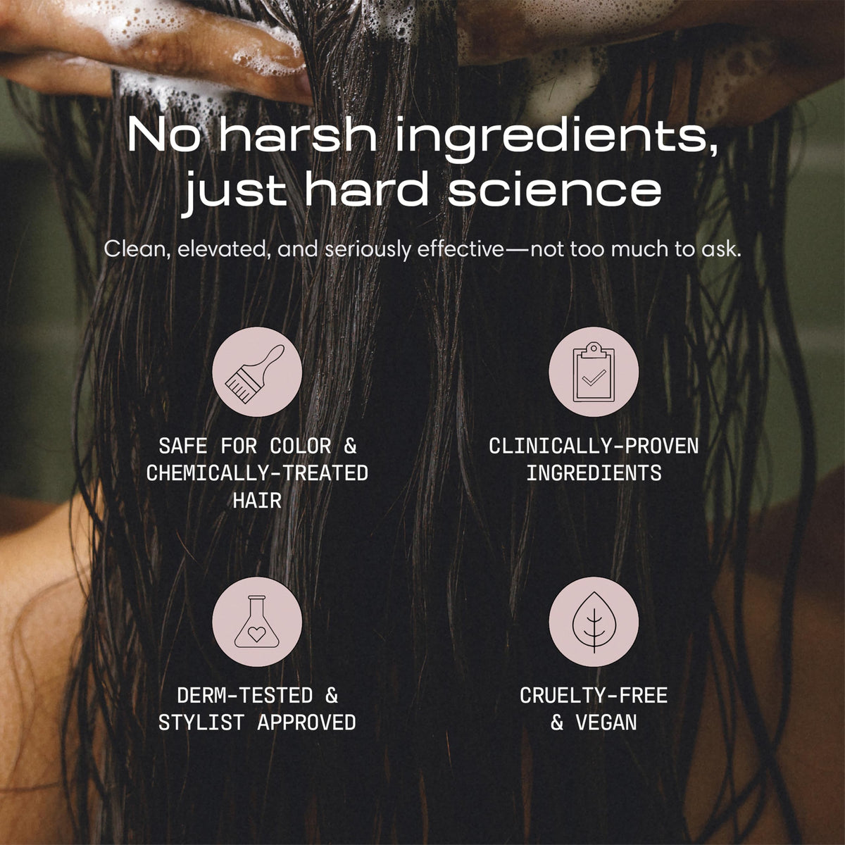 Jupiter bottles in shower lifestyle scene illustrating daily use and refreshed scalp benefit