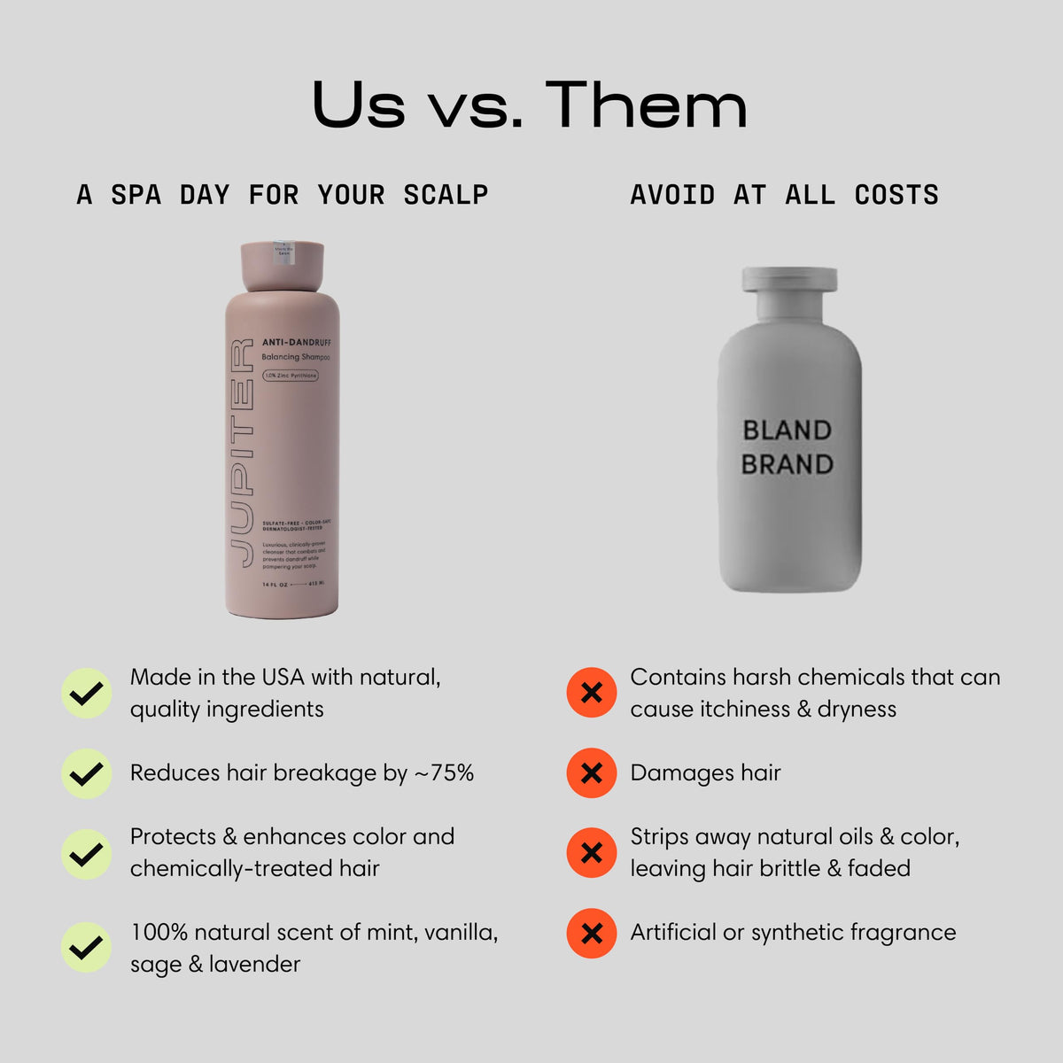 Jupiter bottle held in hand showing true size and travel friendliness