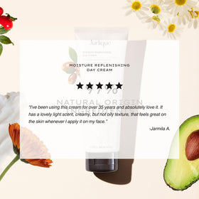 Jurlique open jar top view revealing creamy interior and restorative moisture benefit