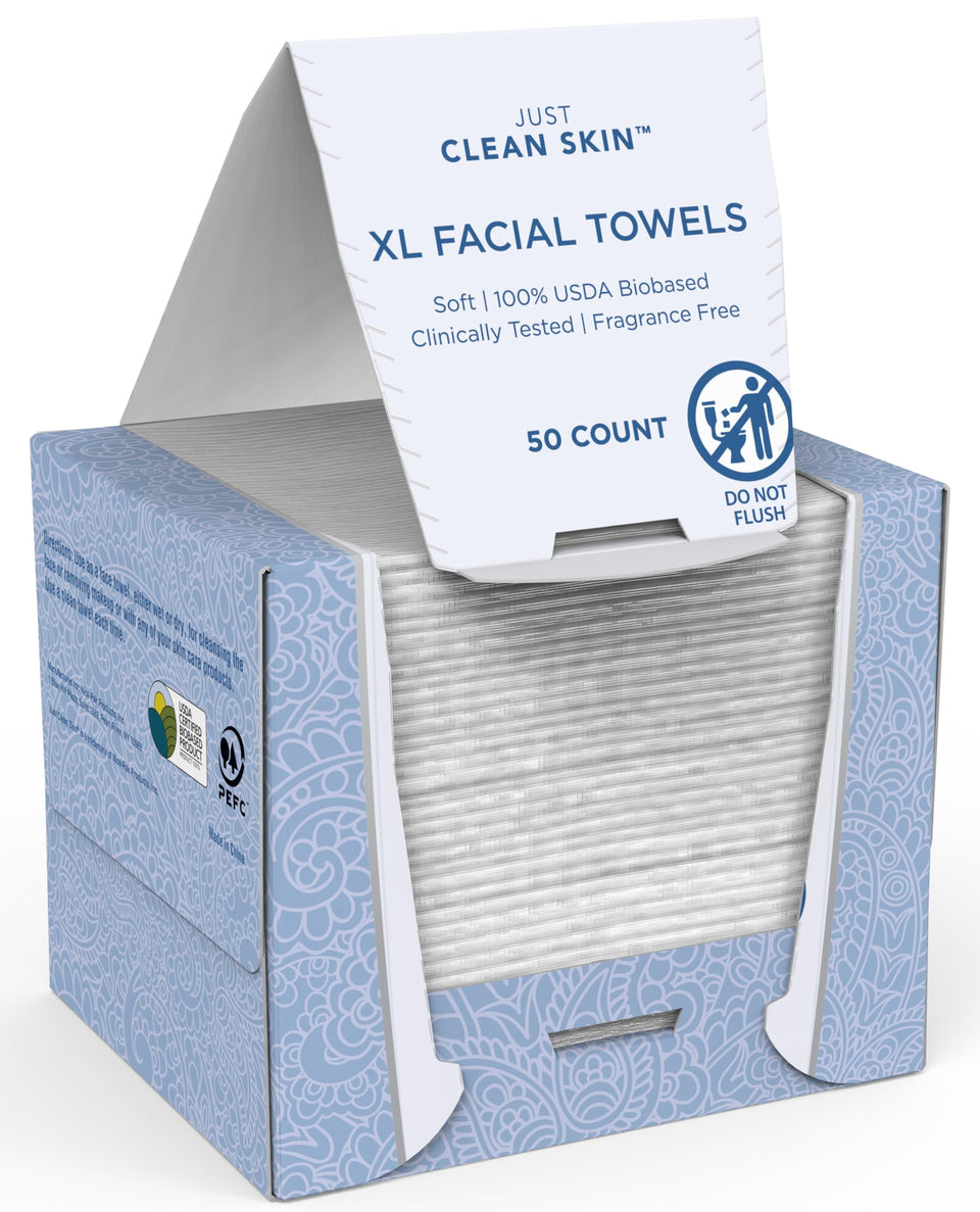 Just Clean Skin front packaging showing product name and certifications for easy identification