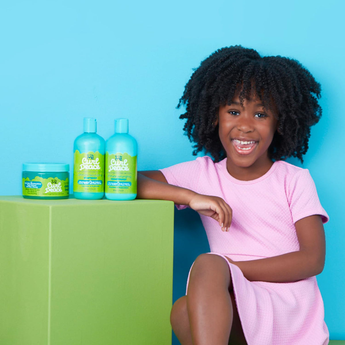 Just For Me lifestyle scene with smiling child showing gentle results