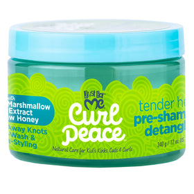 Just For Me texture close-up illustrating smooth creamy detangler slip