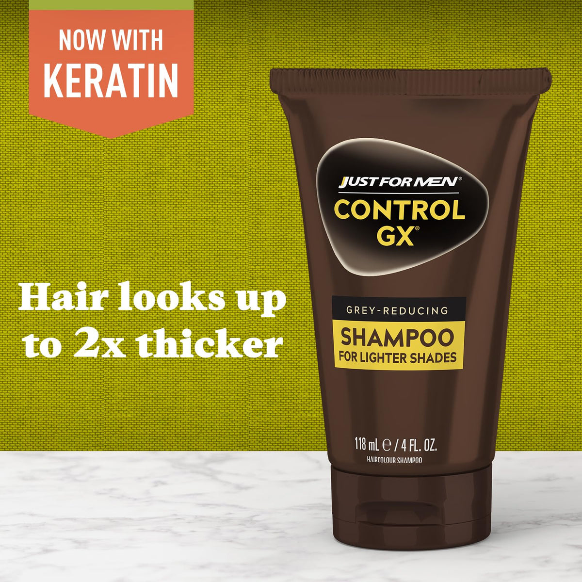 Just for Men Control GX foamy lather close-up illustrating gentle cleansing and conditioning