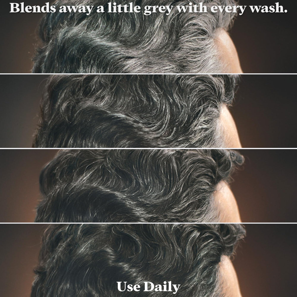 Just for Men Control GX in shower use demonstrating simple daily routine