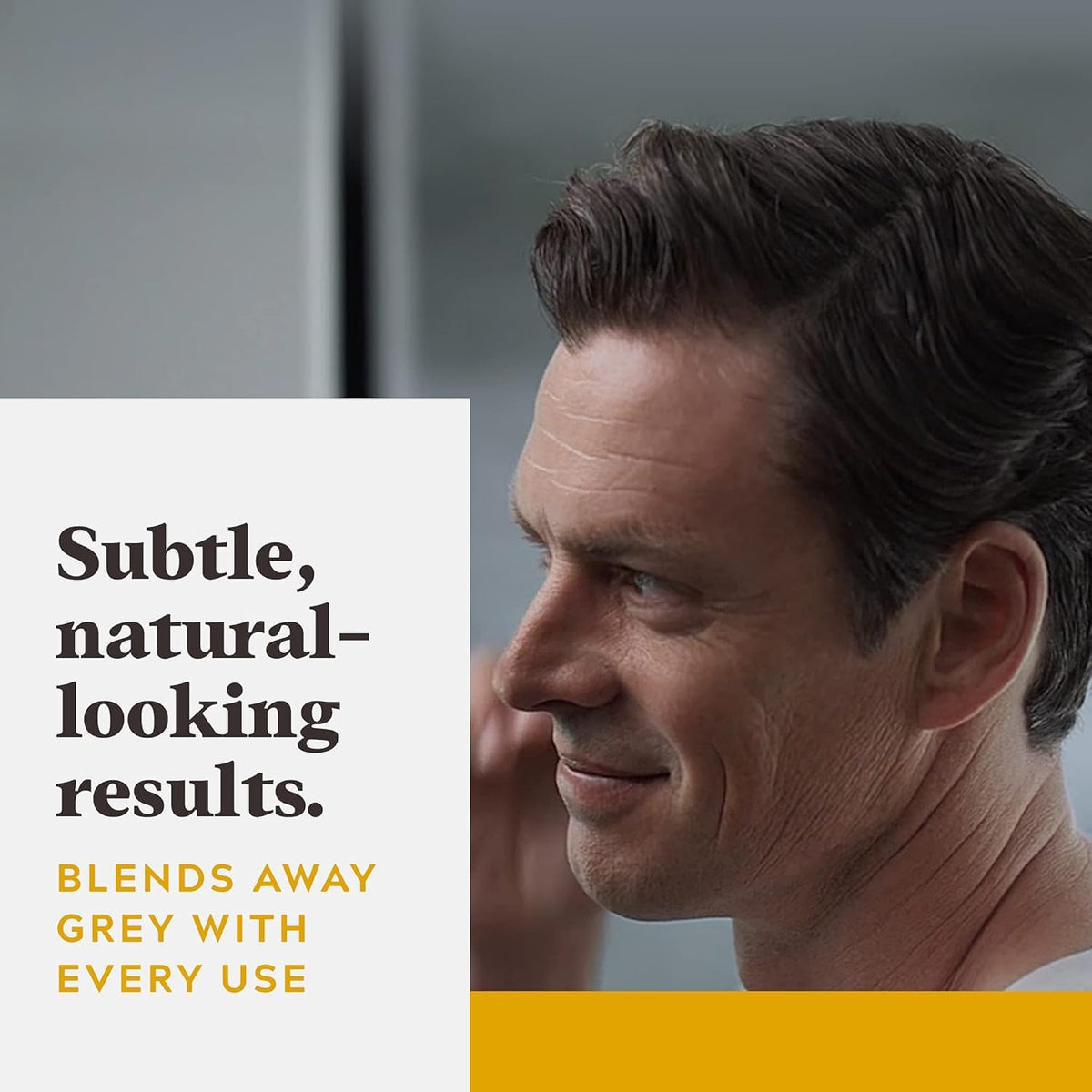 Just for Men label close-up highlighting keratin and formula claims
