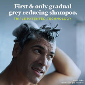 Just for Men Control GX label closeup highlighting keratin and gradual color