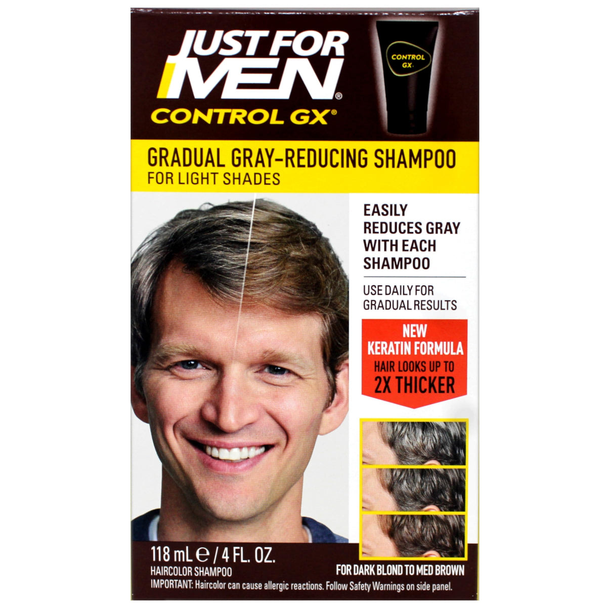 Just for Men rich lather texture showing even application benefits