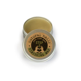 Just Like Jane finishing wax front tin showing label and compact design benefit