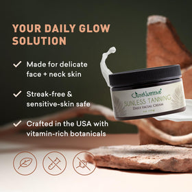 Just Nutritive application on cheek demonstration offering even, buildable color