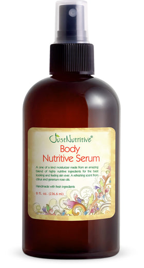 Just Nutritive front bottle showing label and 8 oz size for clear product identity