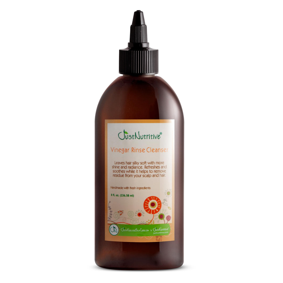 Just Nutritive front packaging 8oz showing bottle and label benefits