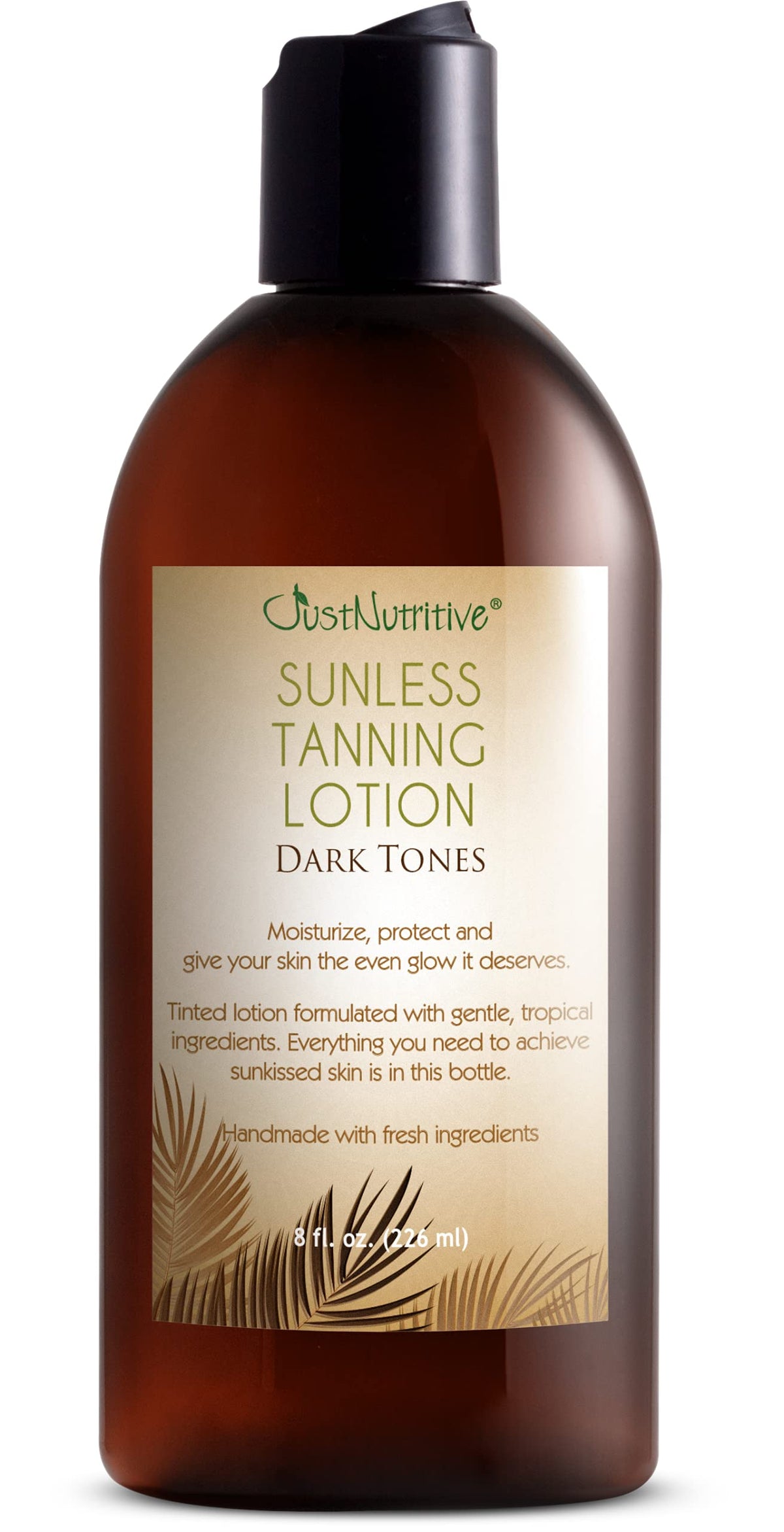 Just Nutritive front packaging showing dark tones and benefits