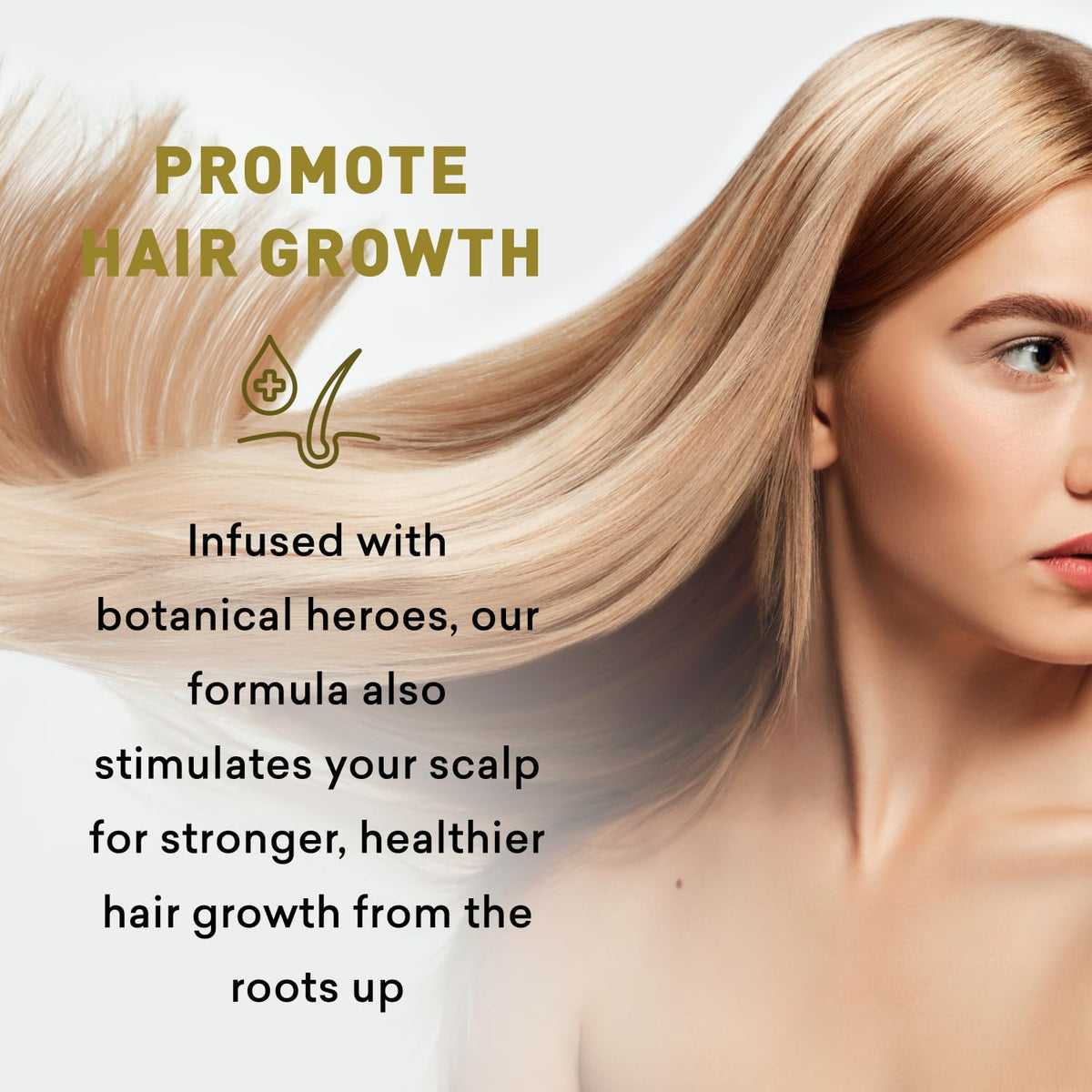 Just Nutritive before and after blonde hair showing reduced brassiness