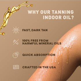 Just Nutritive in salon tanning setting showing product ready for safe pre-session application