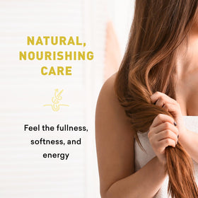 Just Nutritive shampoo lathered in shower illustrating effective buildup removal