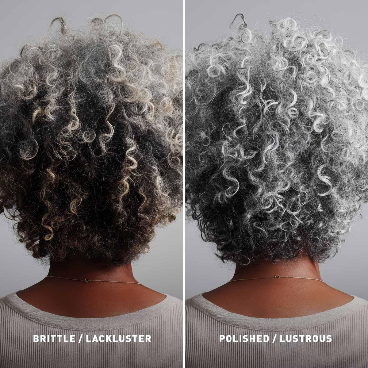 Just Nutritive pouring shampoo consistency showing easy application benefit