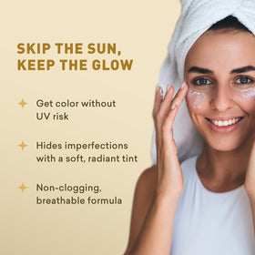 Just Nutritive product in bathroom vanity lifestyle suggesting daily skincare routine