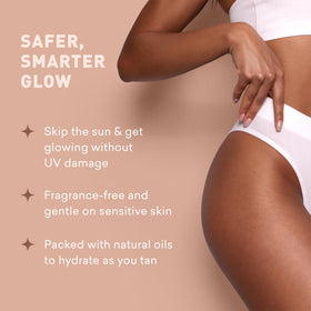 Just Nutritive bottle next to hand showing 8 oz travel-friendly benefit