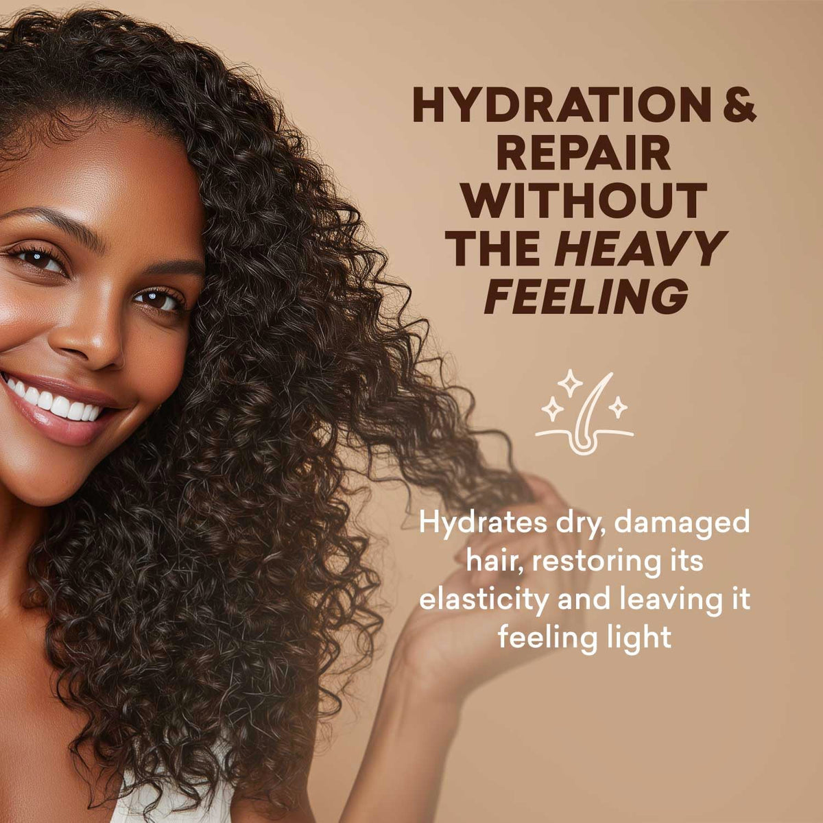 Just Nutritive smoothing dry hair for shine and flyaway reduction during touch-up