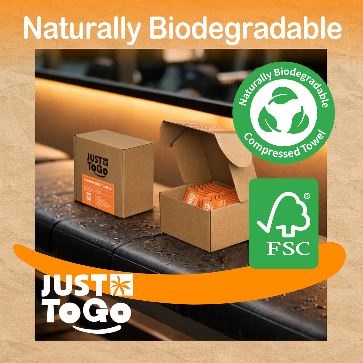 JUST TO GO towel used at campsite cleaning gear for outdoor convenience