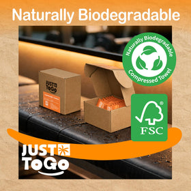 JUST TO GO towel used at campsite cleaning gear for outdoor convenience