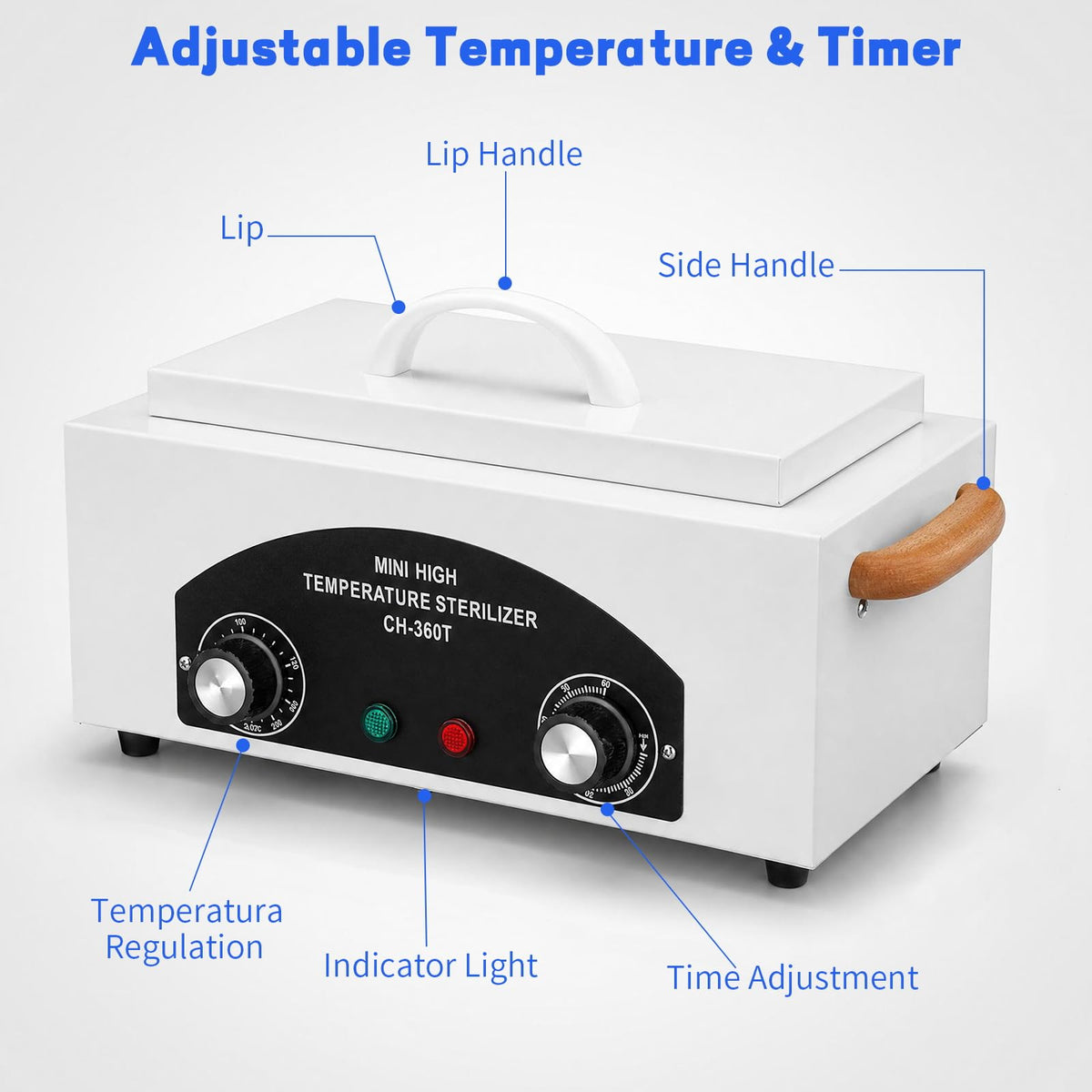 JUSTHERE sterilizer in salon lifestyle setting demonstrating professional use