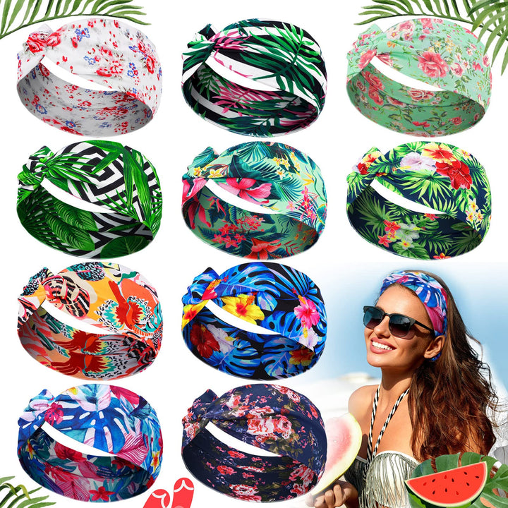 Jutom front packaging view showing ten colorful headbands and variety
