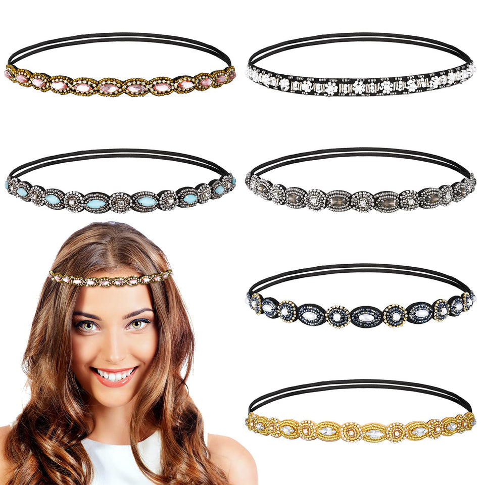 Jutom front packaging showing six glittering headbands, enhancing outfit sparkle