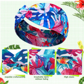 Jutom headband beside ruler showing size and stretch information
