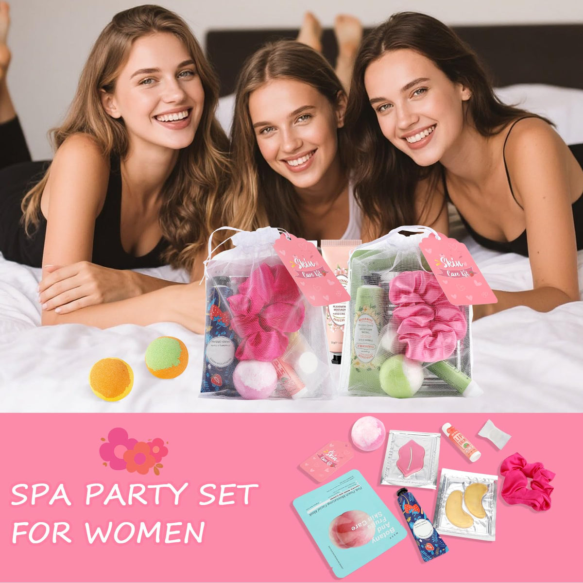 Jutqut foot bath balls scattered to highlight relaxing scented options