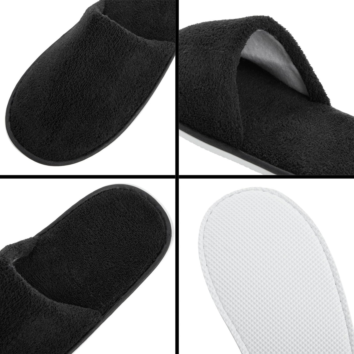 Juvale slippers beside a ruler showing size range up to US men's 11 benefit