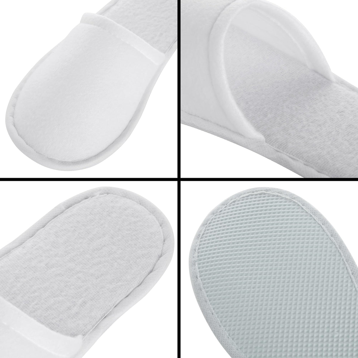 Juvale slippers worn by model illustrating quick-use comfort