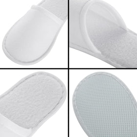 Juvale slippers worn by model illustrating quick-use comfort